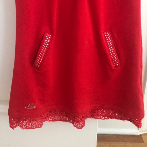 Gorgeous girls dress with lace and rhinestones - Picture 3 of 3